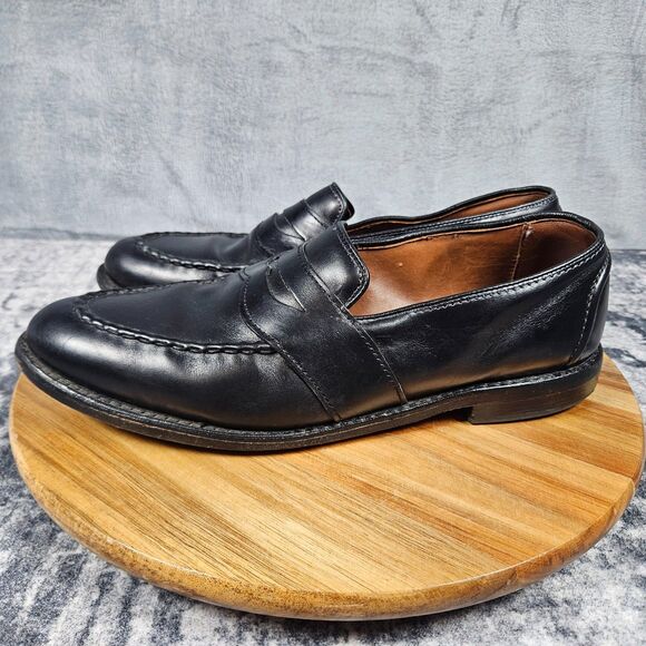 Allen Edmonds Randolph Black Leather Penny Loafers Shoes Men\'s Size 9.5 D main image 7